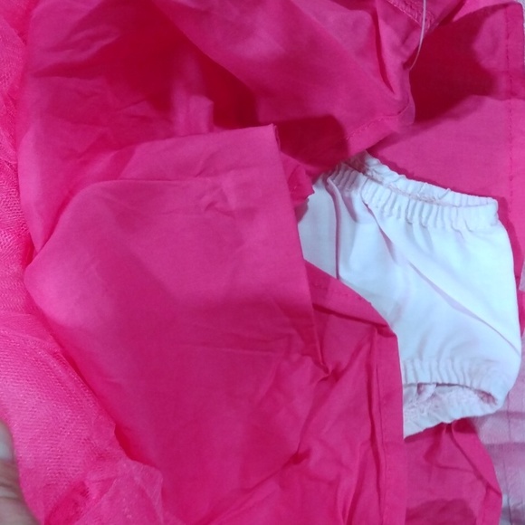 NWT 12 months girls pink Disney Tutu Couture Minnie Mouse Chambray Dress/Panty - Picture 6 of 6